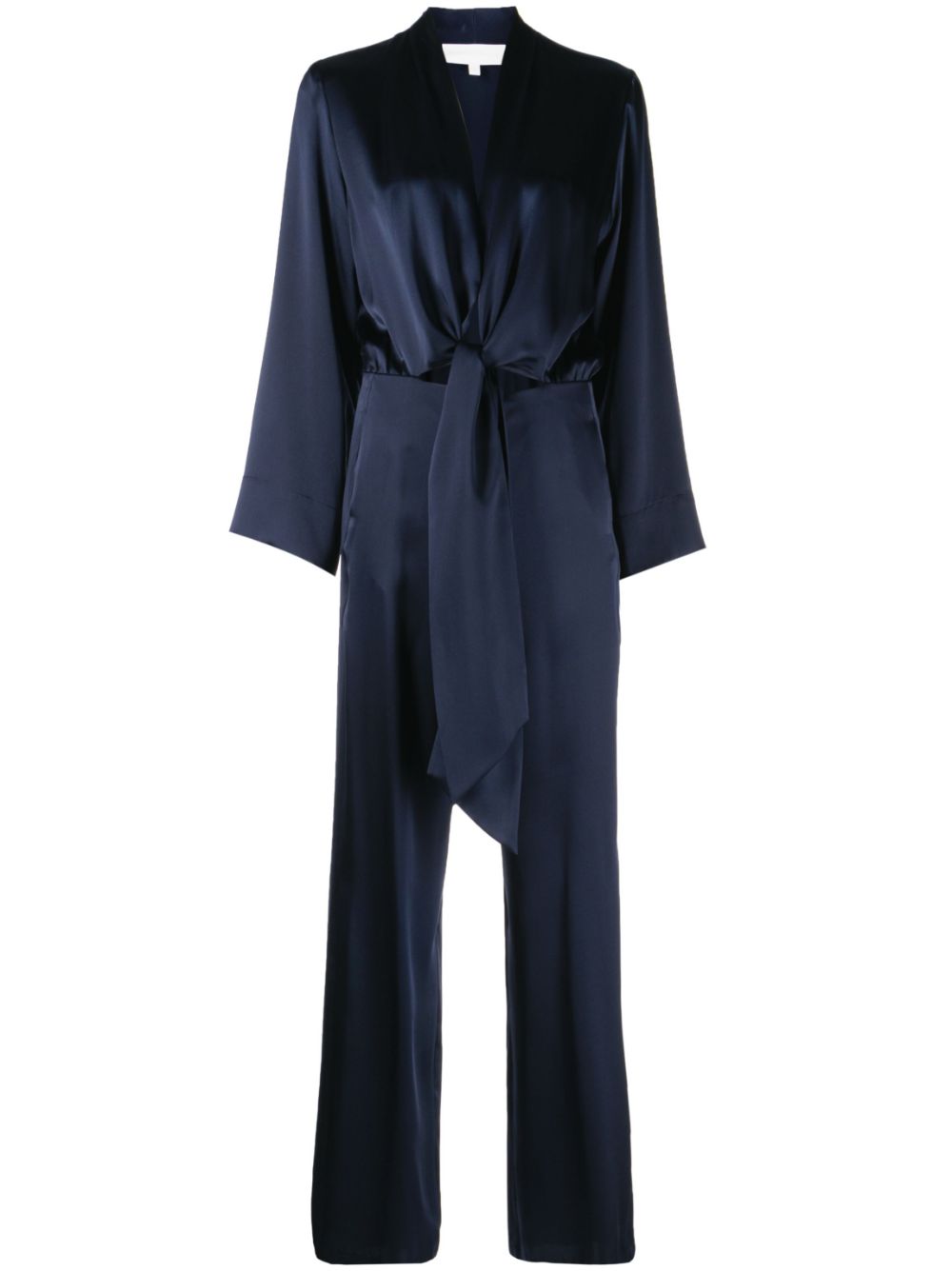 Michelle Mason tie-front kimono jumpsuit - Blue von Michelle Mason