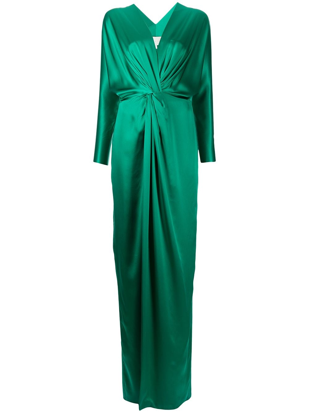 Michelle Mason twist-detail silk gown - Green von Michelle Mason