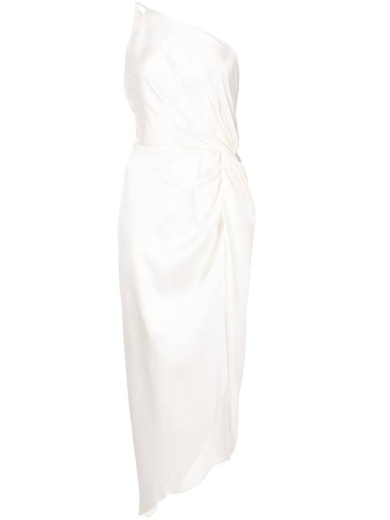 Michelle Mason twist-knot silk dress - White von Michelle Mason