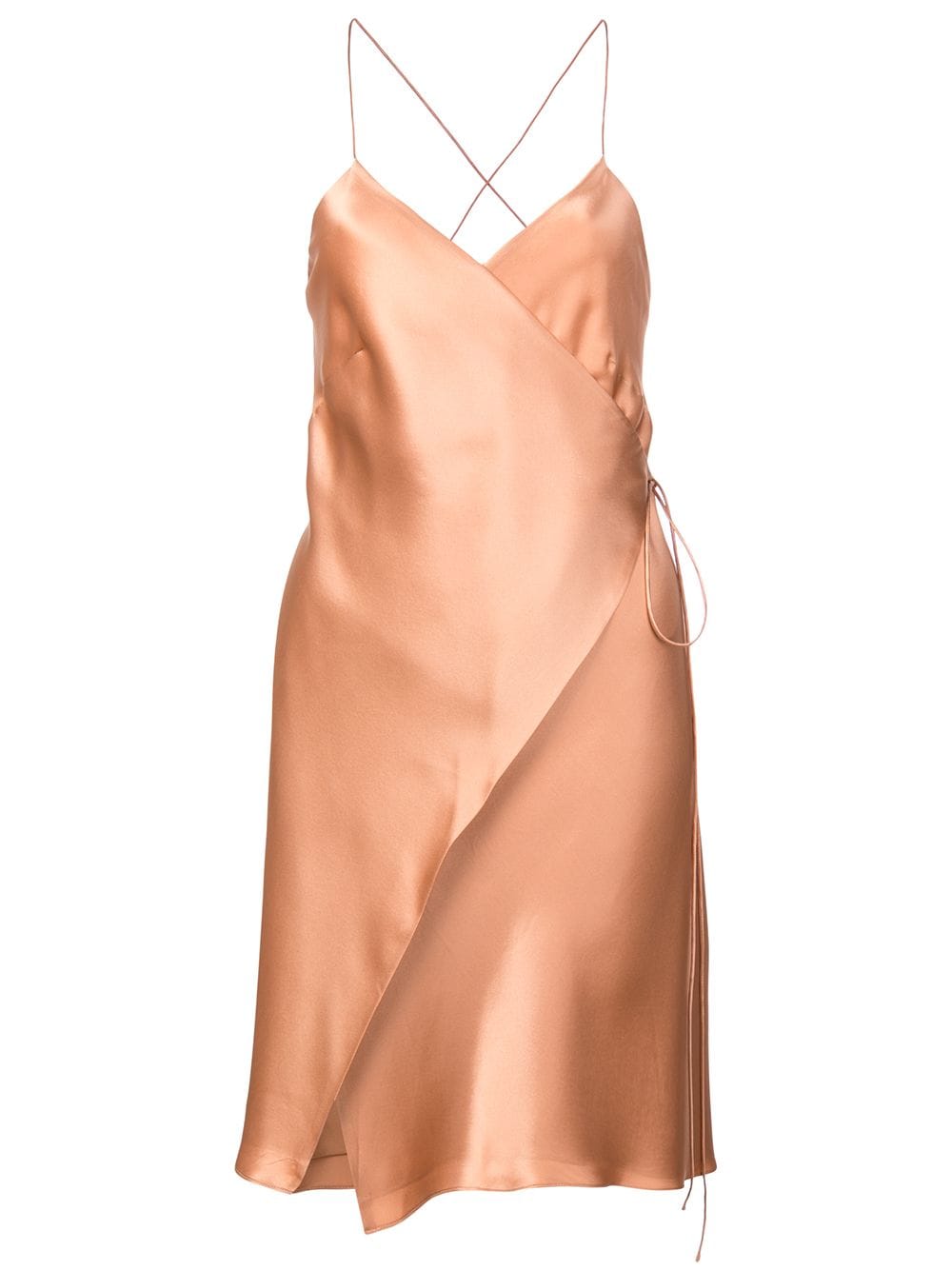 Michelle Mason wrap mini dress - Brown von Michelle Mason