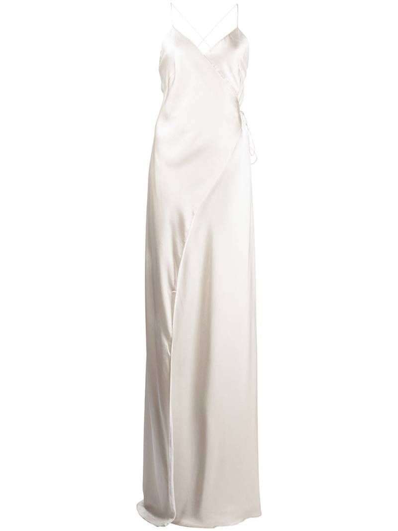 Michelle Mason wrap silk gown - Pink von Michelle Mason