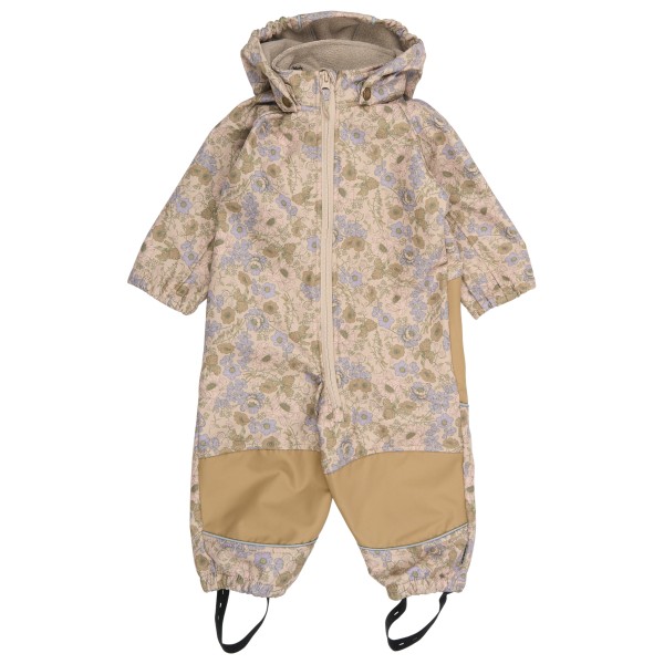 Mikk-Line - Kid's Softshell Suit Recycled Uni AOP - Overall Gr 110 beige von Mikk-Line