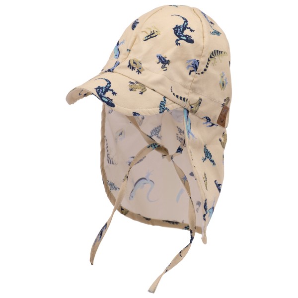 Mikk-Line - Kid's Summercap Long Neck AOP - Cap Gr 51 cm - 2-4 Years beige von Mikk-Line