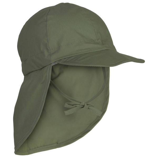 Mikk-Line - Kid's Summercap Long Neck Solid - Cap Gr 51 cm - 2-4 Years oliv von Mikk-Line