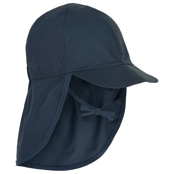 Mikk-Line - Kid's Summercap Long Neck Solid - Cap Gr 53 cm - 4-6 Years blau von Mikk-Line