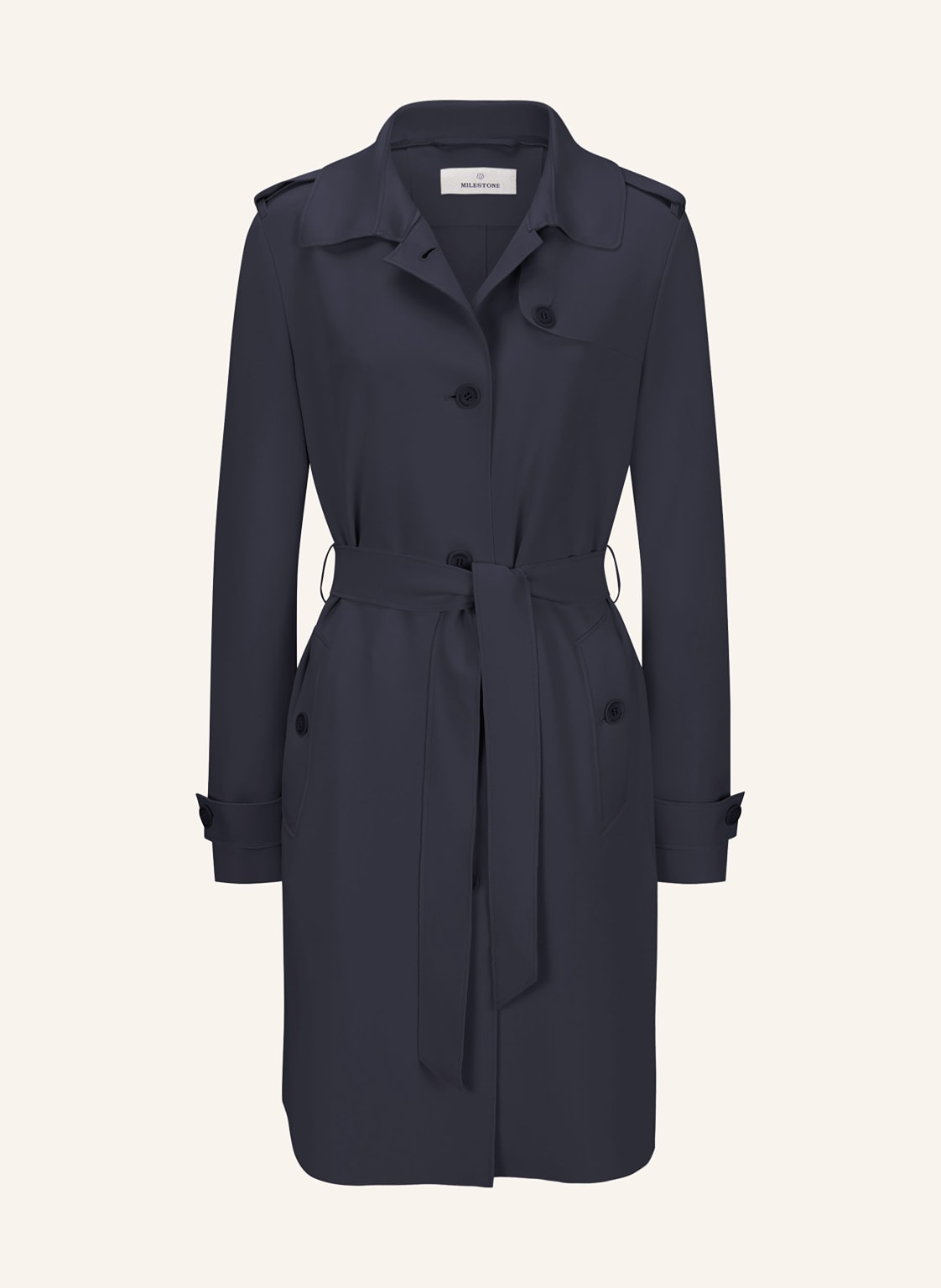 Milestone Trenchcoat Msgoldie blau von Milestone