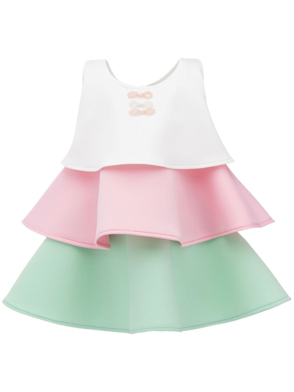 Mimi Tutu Zoe tiered dress - White von Mimi Tutu