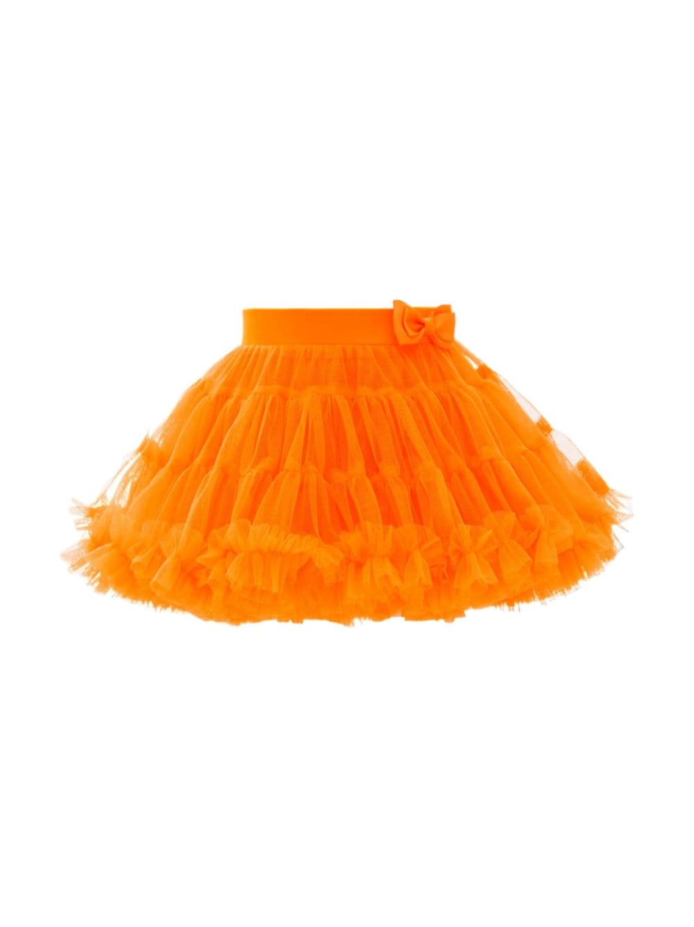 Mimi Tutu bow-detail tutu skirt - Orange von Mimi Tutu