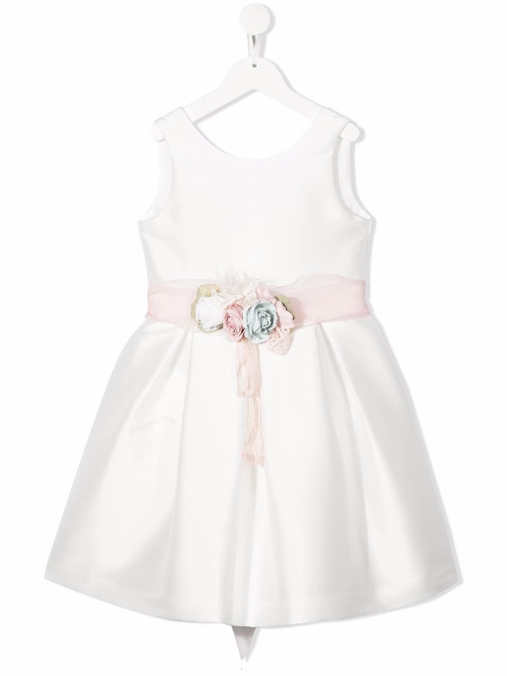 Mimilù floral-appliqué sleeveless dress - White von Mimilù