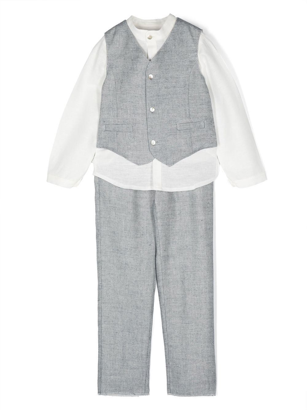 Mimilù three-piece linen suit - Blue von Mimilù