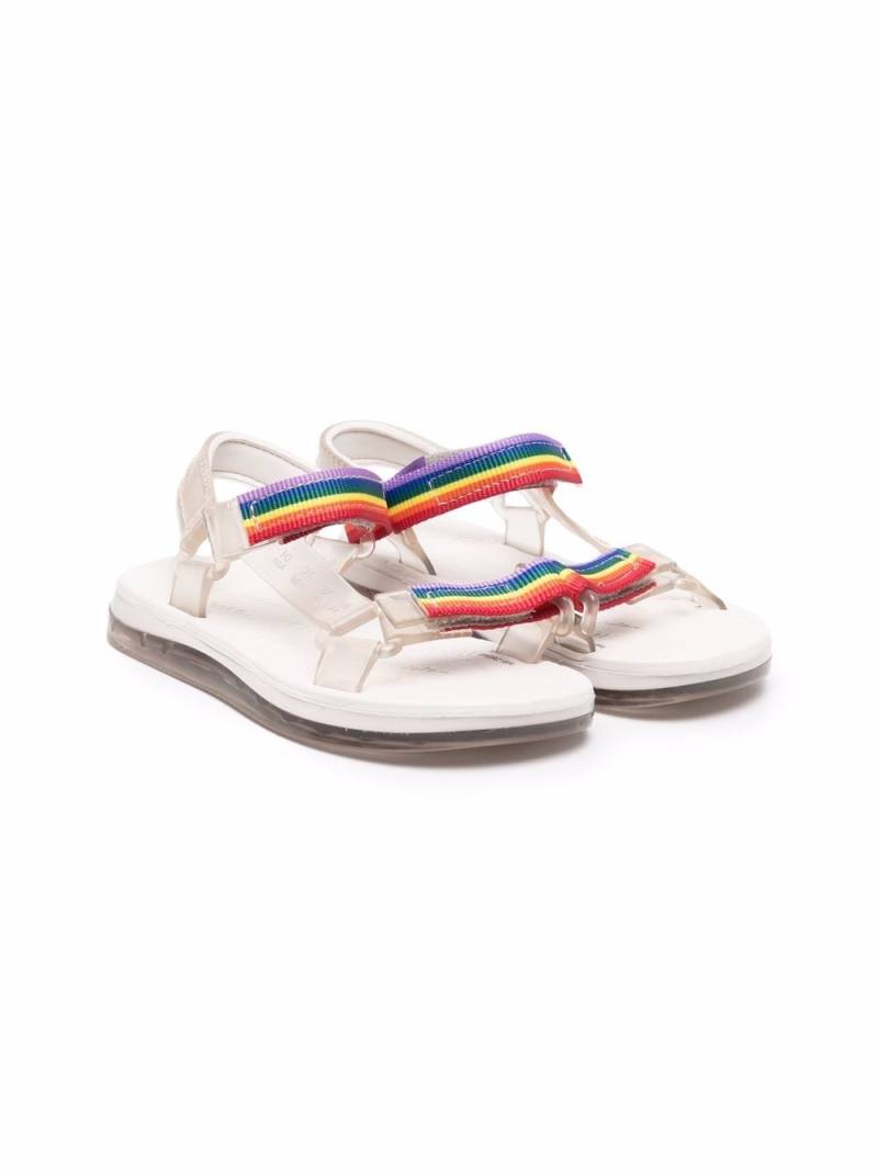 Mini Melissa Papete + Rider I striped sandals - Blue von Mini Melissa