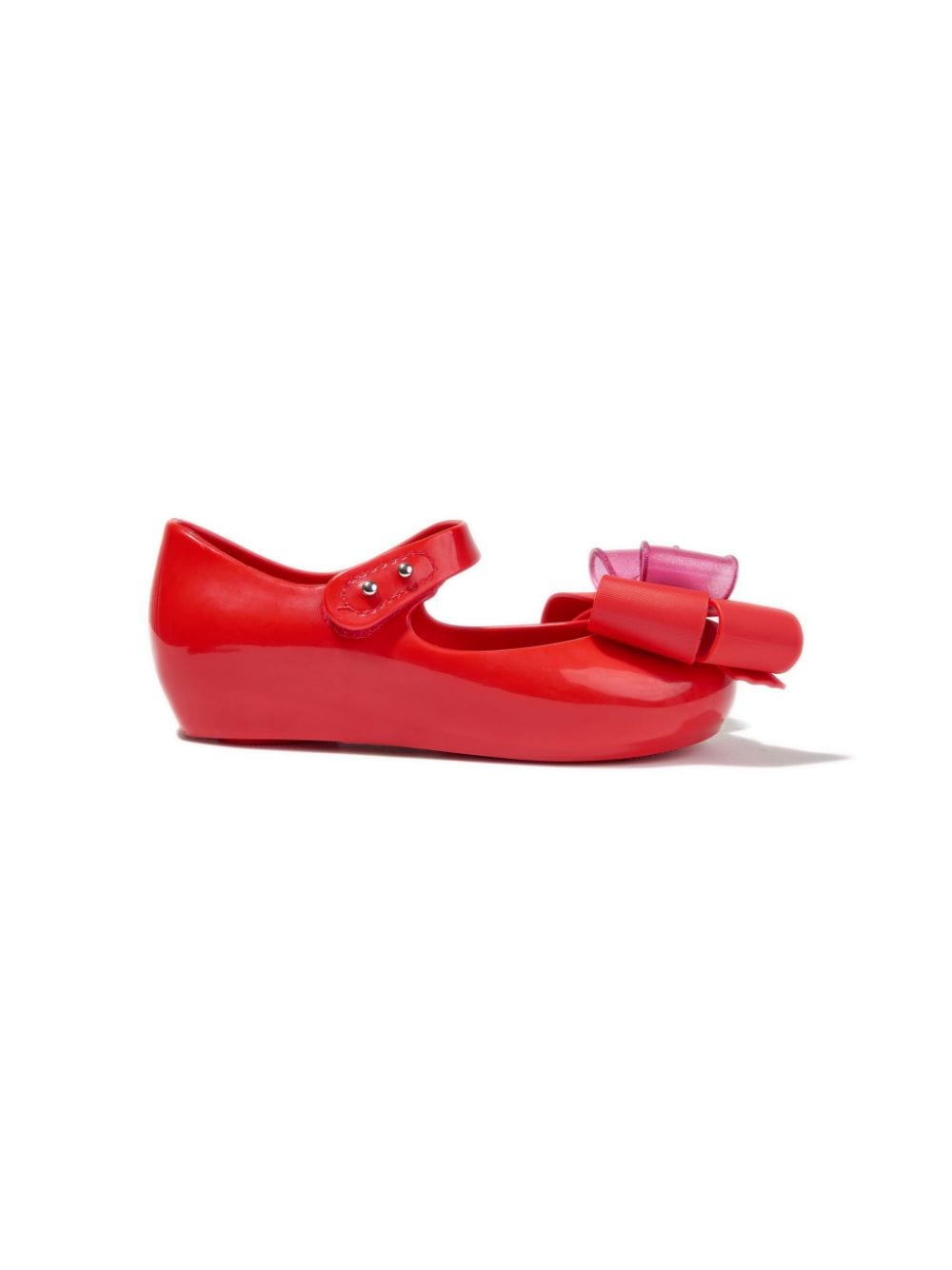 Mini Melissa Ultragirl Sweet bow-detail ballerina shoes - Red von Mini Melissa