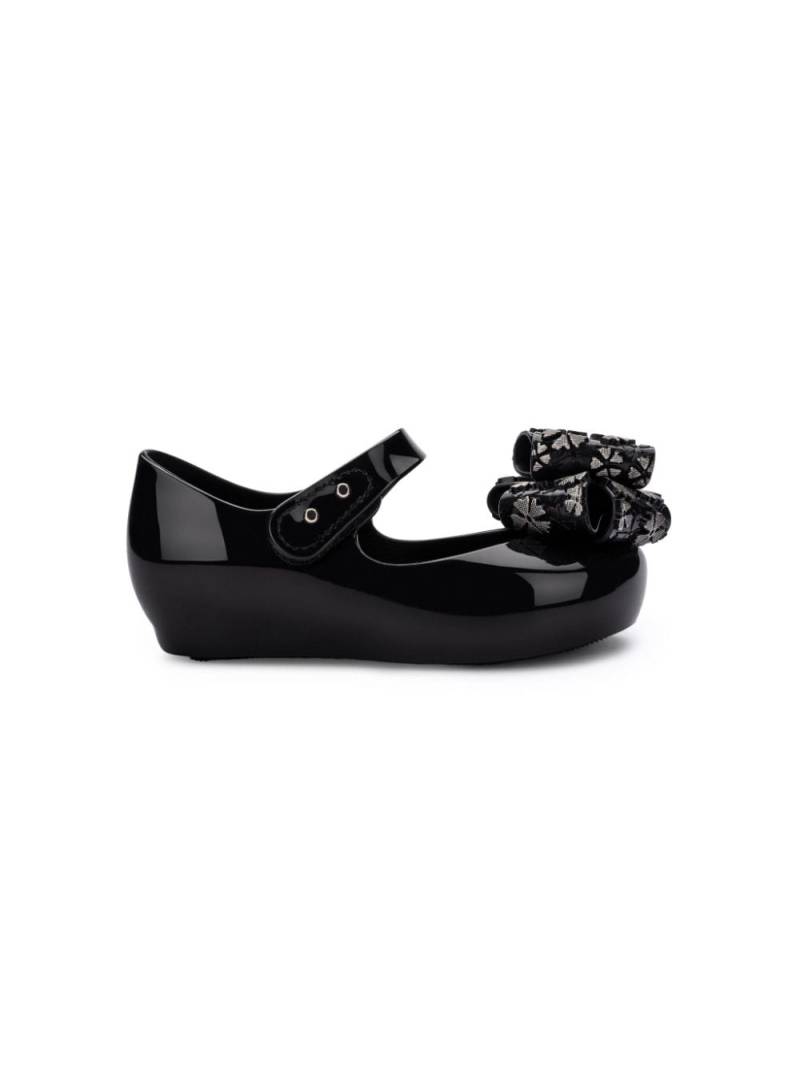 Mini Melissa bow-detail ballerina shoes - Black von Mini Melissa
