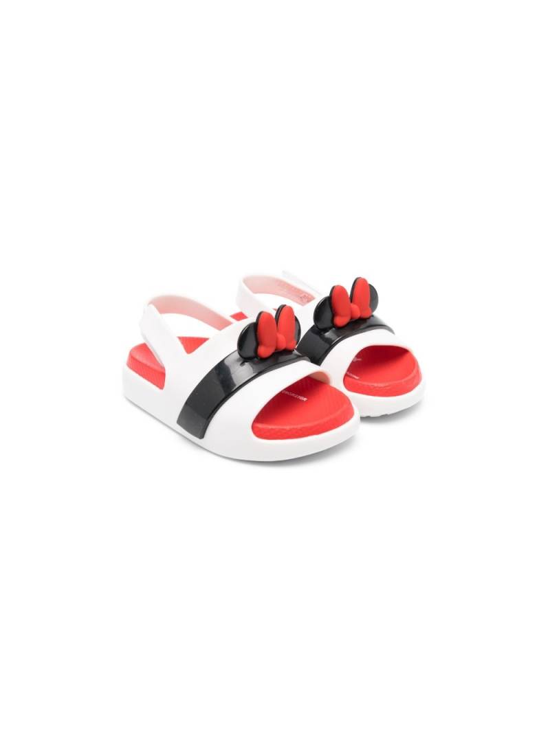 Mini Melissa bow-detail open toe sandals - White von Mini Melissa