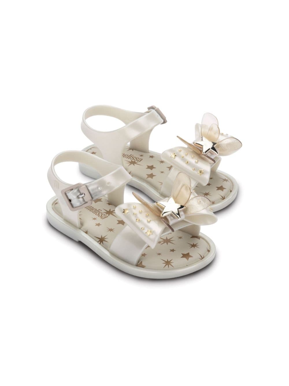 Mini Melissa bow-detail sandals - White von Mini Melissa