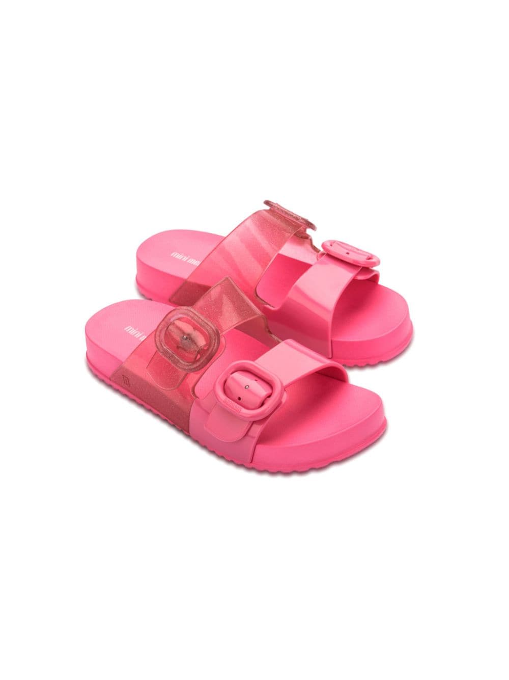 Mini Melissa buckle-fastening slides - Pink von Mini Melissa