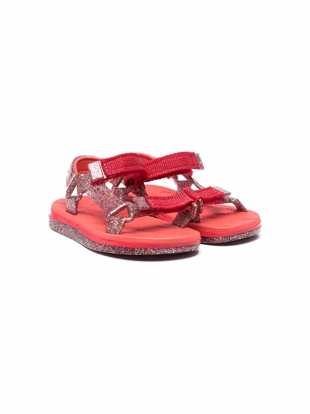 Mini Melissa glittered touch-strap sandals von Mini Melissa