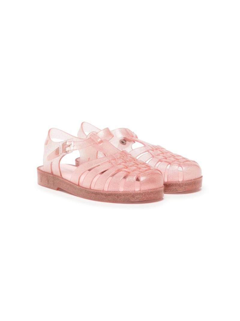 Mini Melissa round-toe buckle-fastening sandals - Pink von Mini Melissa