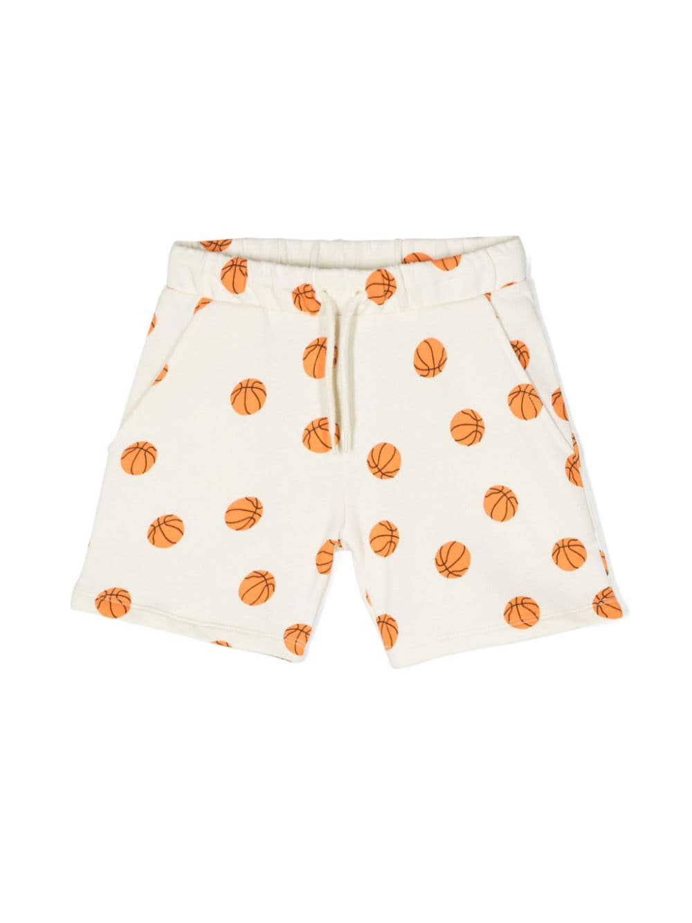 Mini Rodini Basketball organic-cotton shorts - White von Mini Rodini