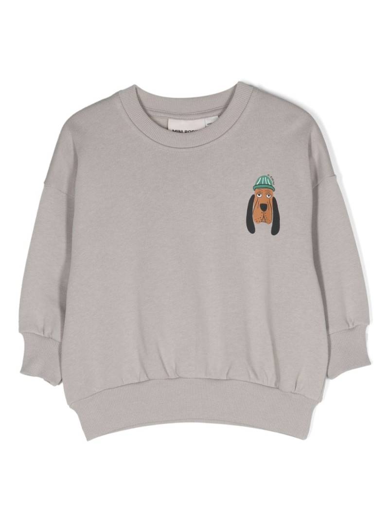 Mini Rodini Bloodhound organic cotton sweatshirt - Grey von Mini Rodini