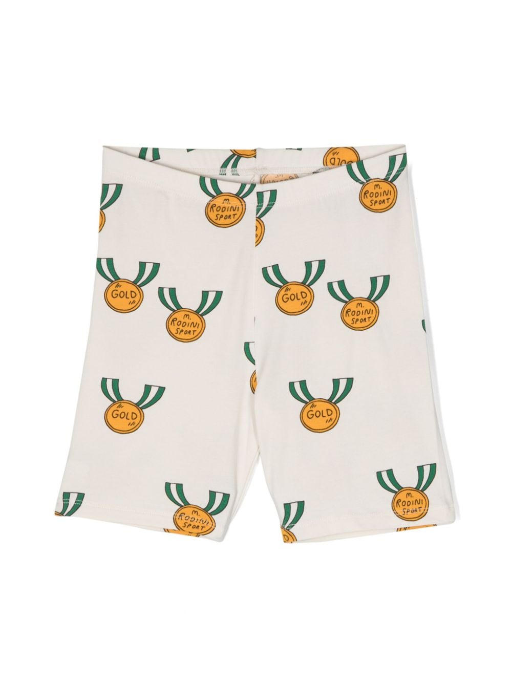 Mini Rodini Medals organic-cotton shorts - White von Mini Rodini