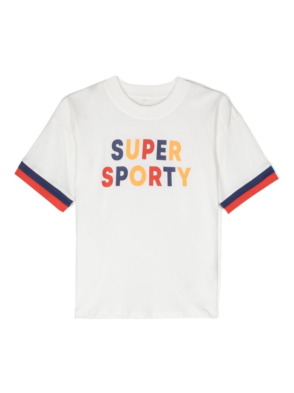 Mini Rodini Super Sporty organic cotton T-shirt - White von Mini Rodini