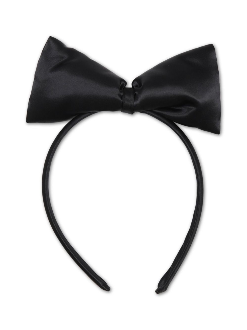 Mini Rodini bow-detail satin hair band - Black von Mini Rodini