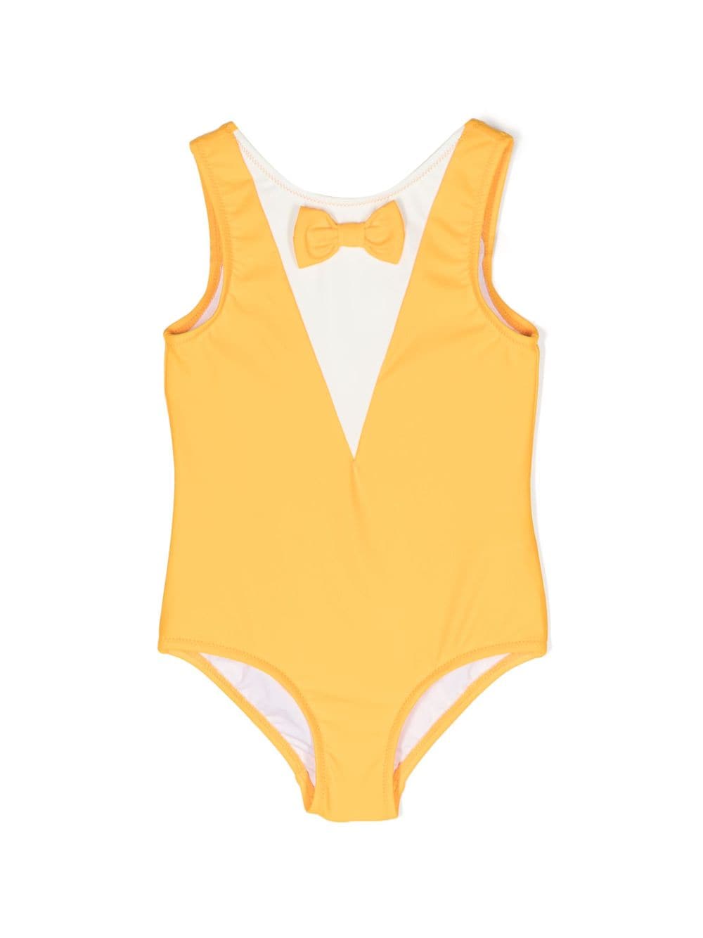 Mini Rodini contrasting bow-detail swimsuit - Yellow von Mini Rodini