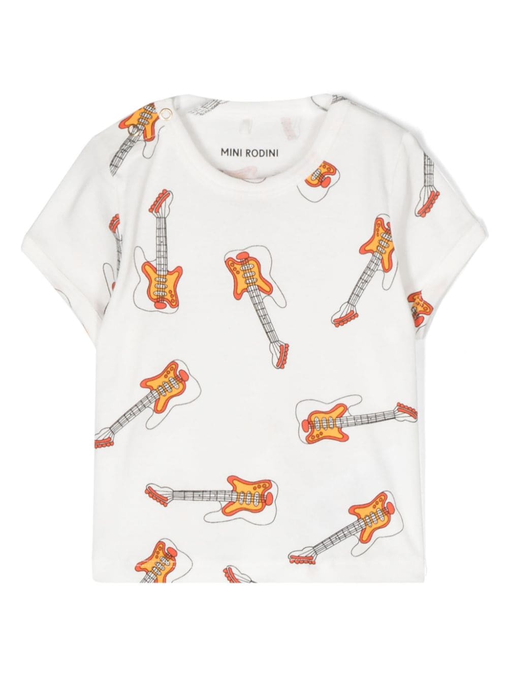 Mini Rodini guitar-print T-shirt - White von Mini Rodini