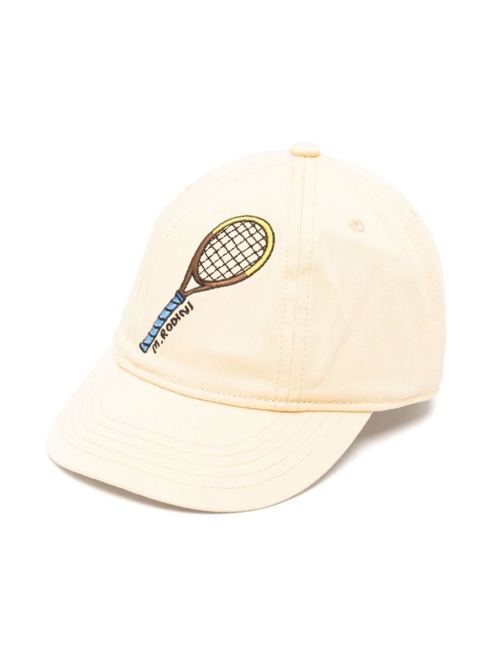 Mini Rodini logo-embroidered organic-cotton cap - Yellow von Mini Rodini