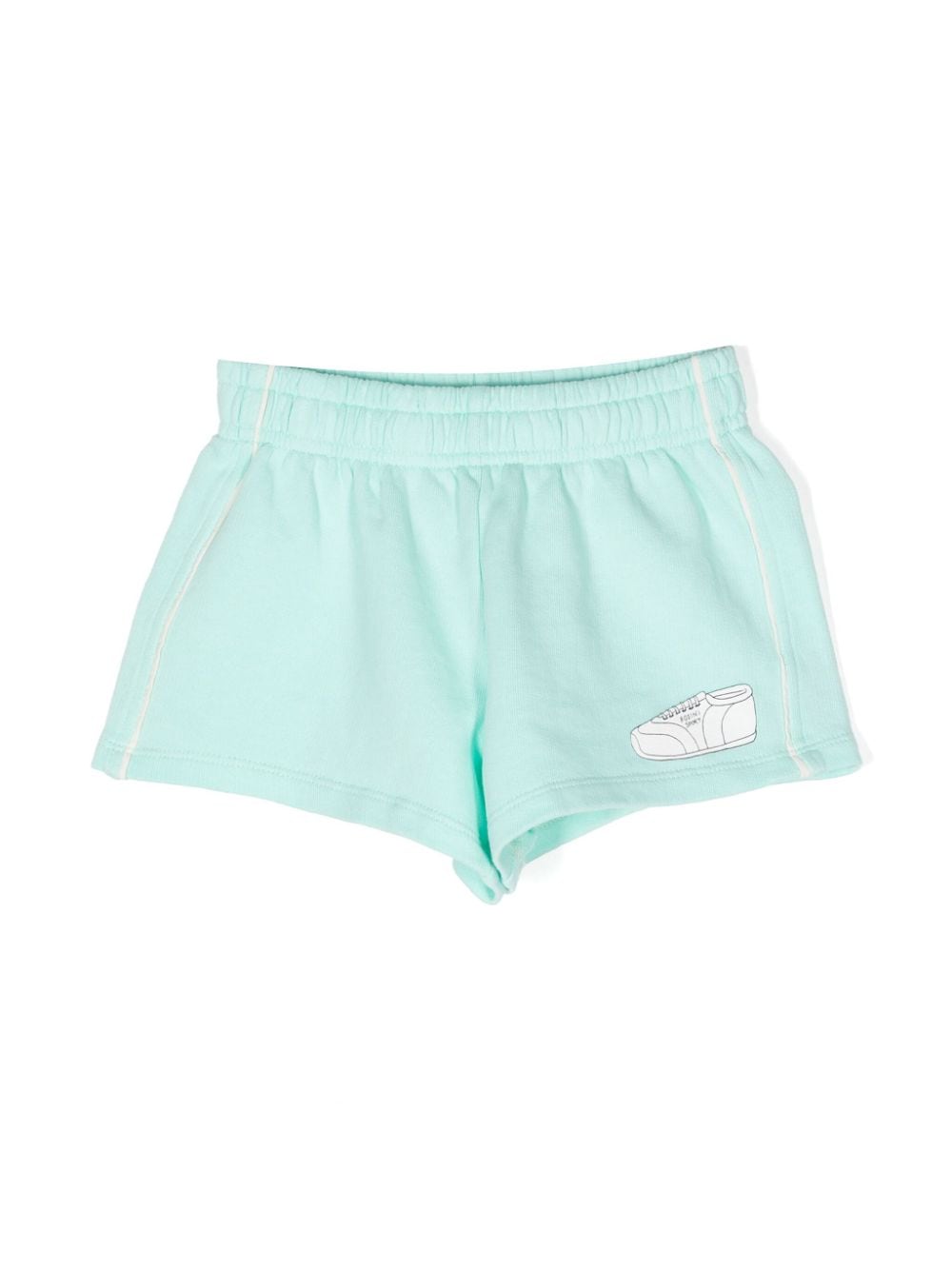 Mini Rodini logo-printed organic cotton shorts - Green von Mini Rodini