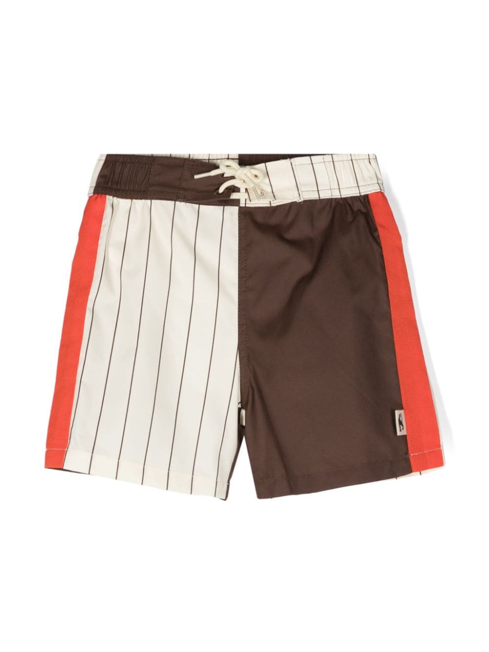 Mini Rodini panelled swim shorts - Brown von Mini Rodini