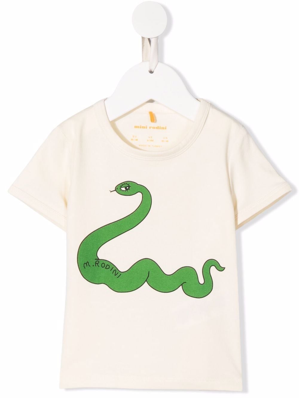 Mini Rodini snake-print organic-cotton T-shirt - White von Mini Rodini