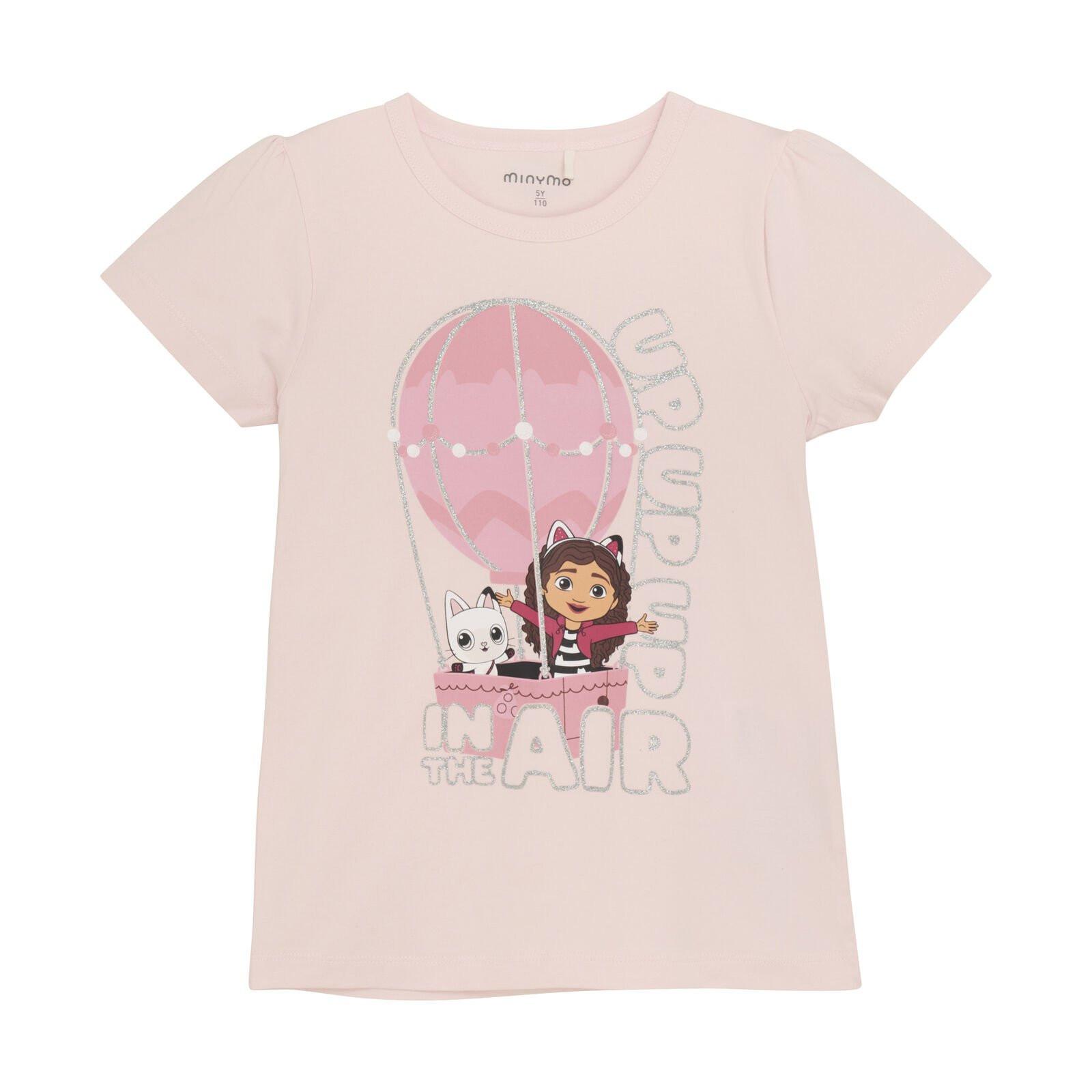 Gabby's Dollhouse T-shirt Gabby Und Pandy Mädchen Rosa 104 von Minymo