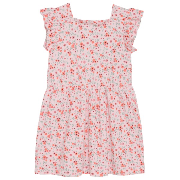 Minymo - Kid's Dress S/S AOP Frills - Kleid Gr 128 rosa von Minymo