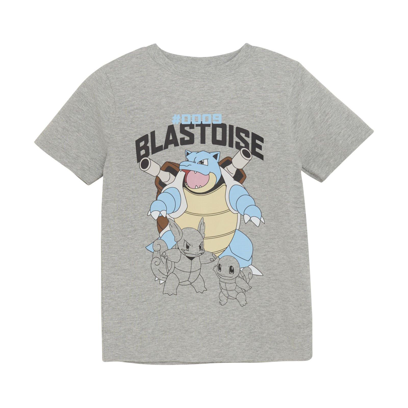 Pokémon T-shirt Blastoise #0009 Mädchen Grau 104 von Minymo