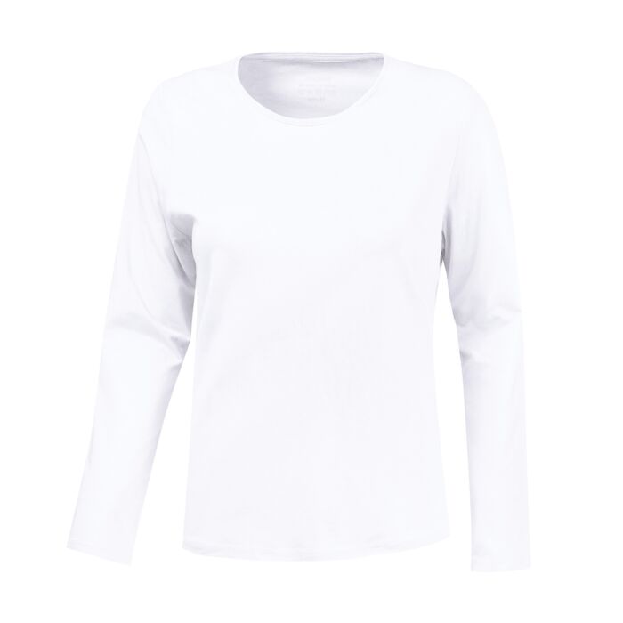 Basic Langarm-Shirt uni von Miss Beverly