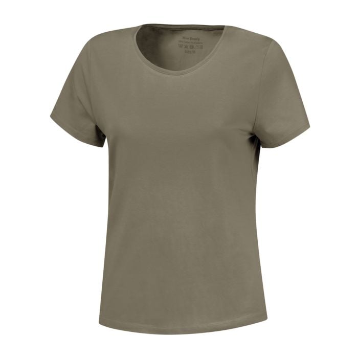 Basic T-Shirt uni, olive von Miss Beverly