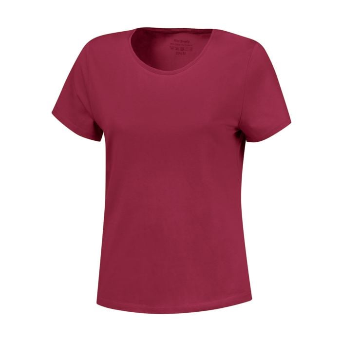 Basic T-Shirt uni, rubin, M von Miss Beverly