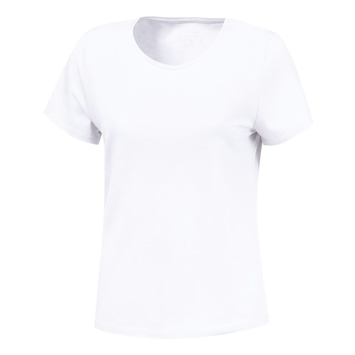 Basic T-Shirt uni, weiss, XL von Miss Beverly