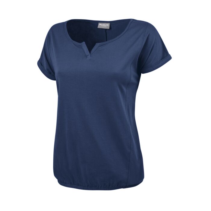 T-Shirt mit Elastbund, marine, XL von Miss Beverly