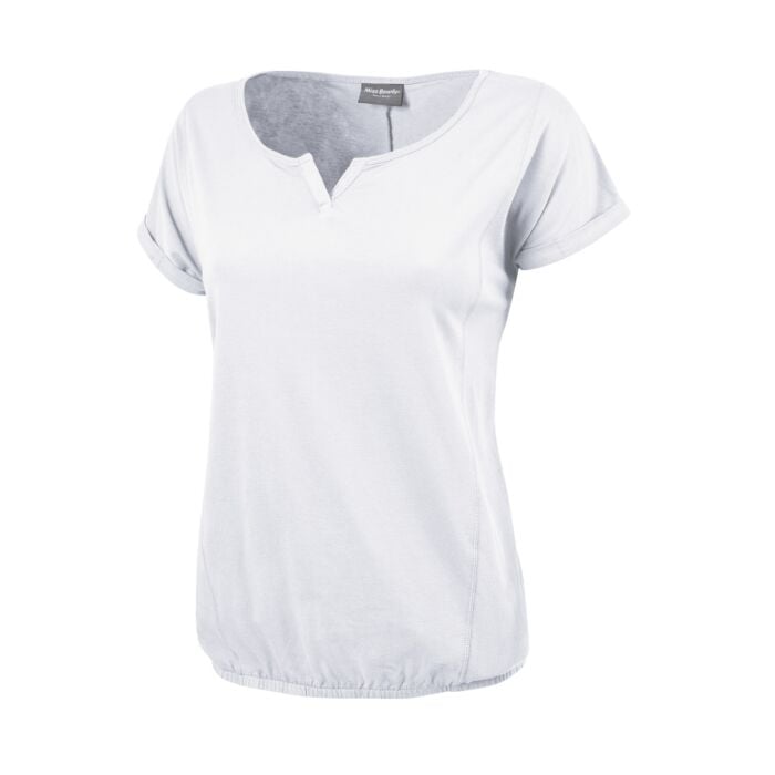 T-Shirt mit Elastbund, weiss, XXL von Miss Beverly