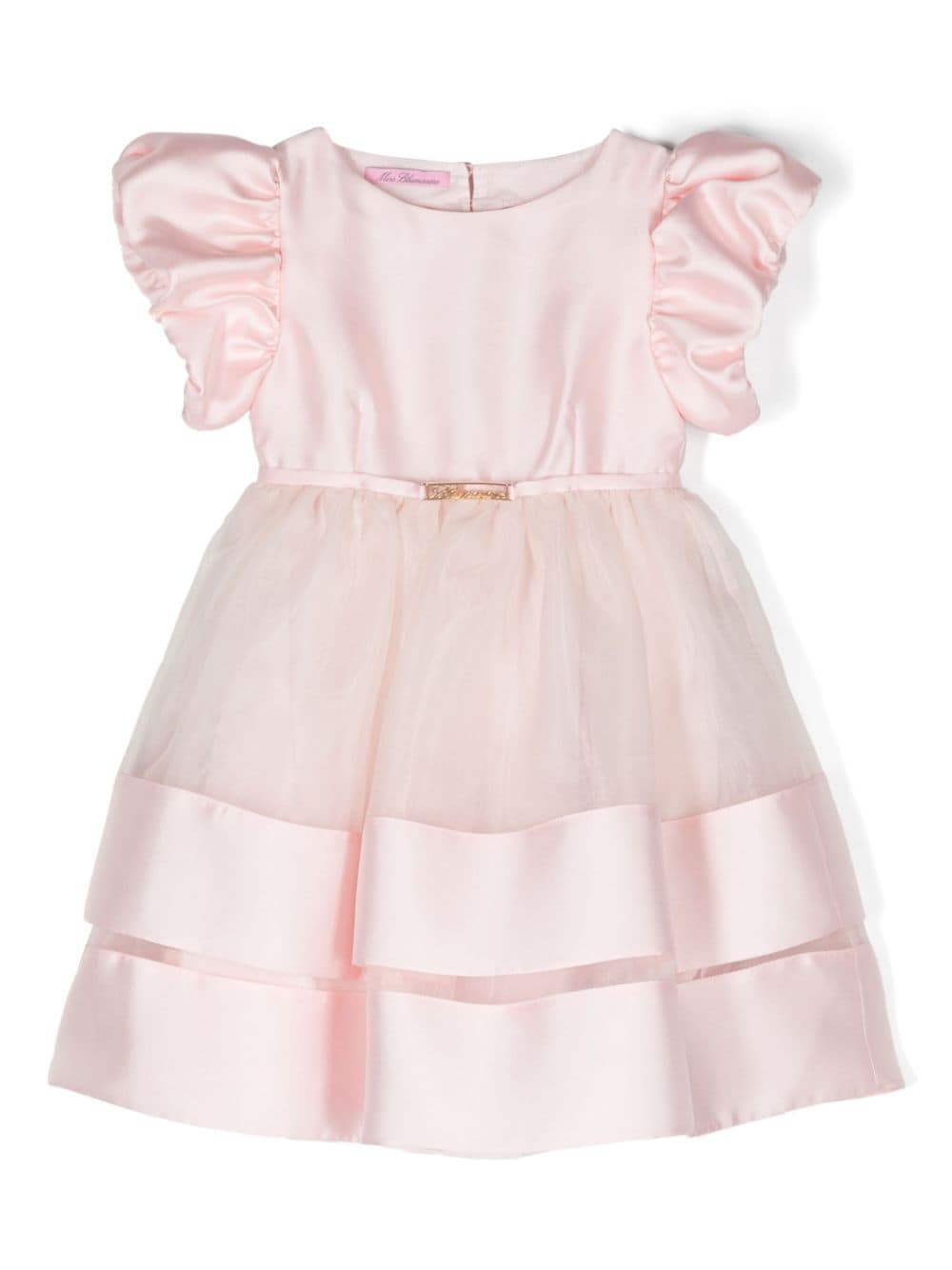 Miss Blumarine heart open-back dress - Pink von Miss Blumarine