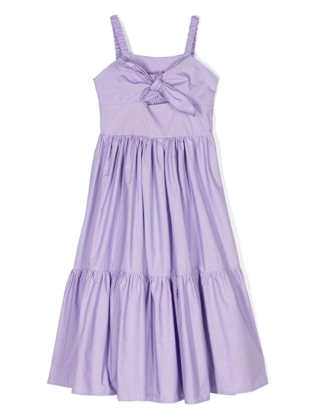 Miss Grant Kids bow-detail cotton dress - Purple von Miss Grant Kids
