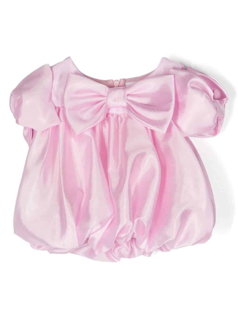 Miss Grant Kids bow-detail organza blouse - Pink von Miss Grant Kids