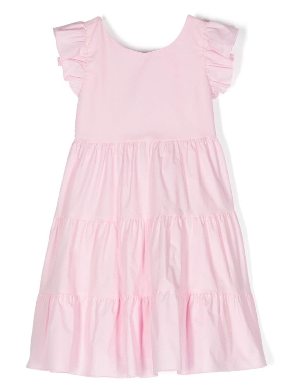 Miss Grant Kids bow-detail poplin dress - Pink von Miss Grant Kids