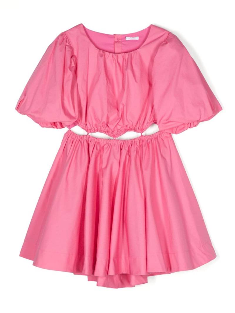 Miss Grant Kids cut-out cotton dress - Pink von Miss Grant Kids