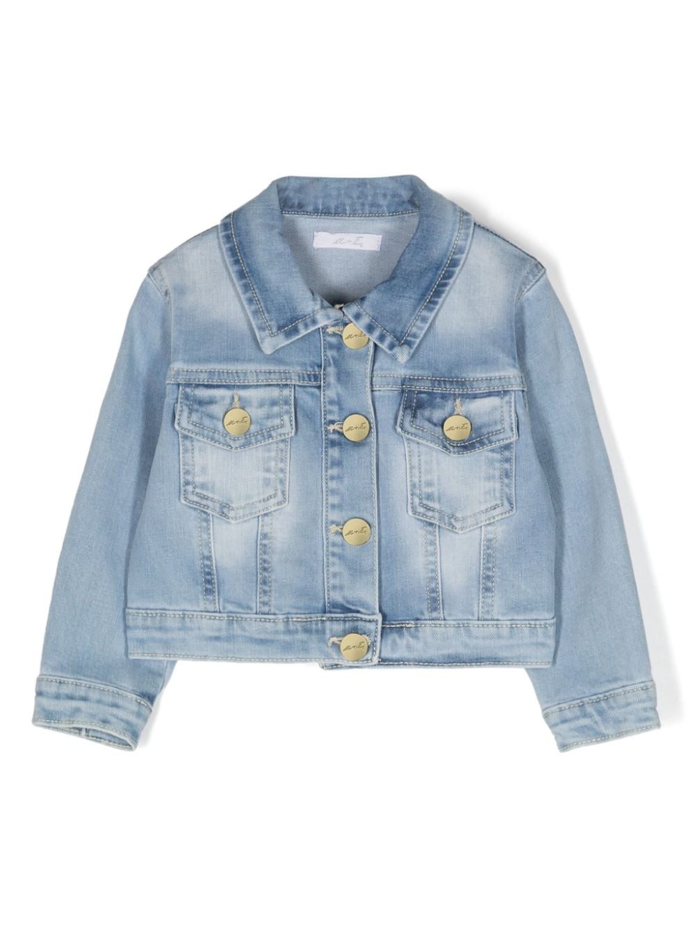 Miss Grant Kids cut-out denim jacket - Blue von Miss Grant Kids