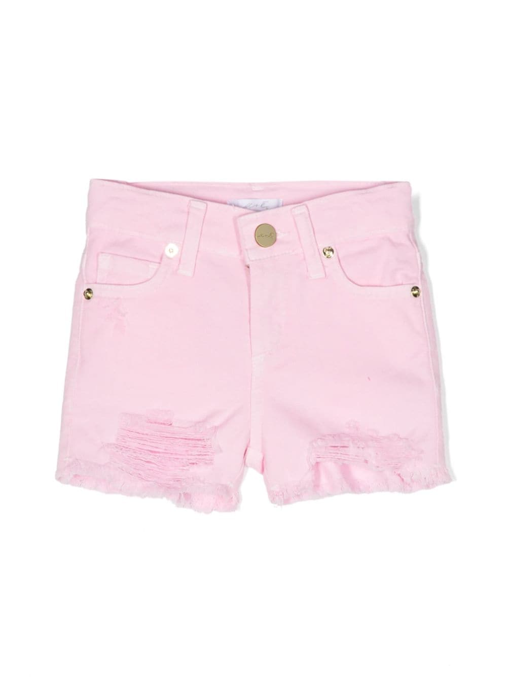 Miss Grant Kids distressed cotton shorts - Pink von Miss Grant Kids