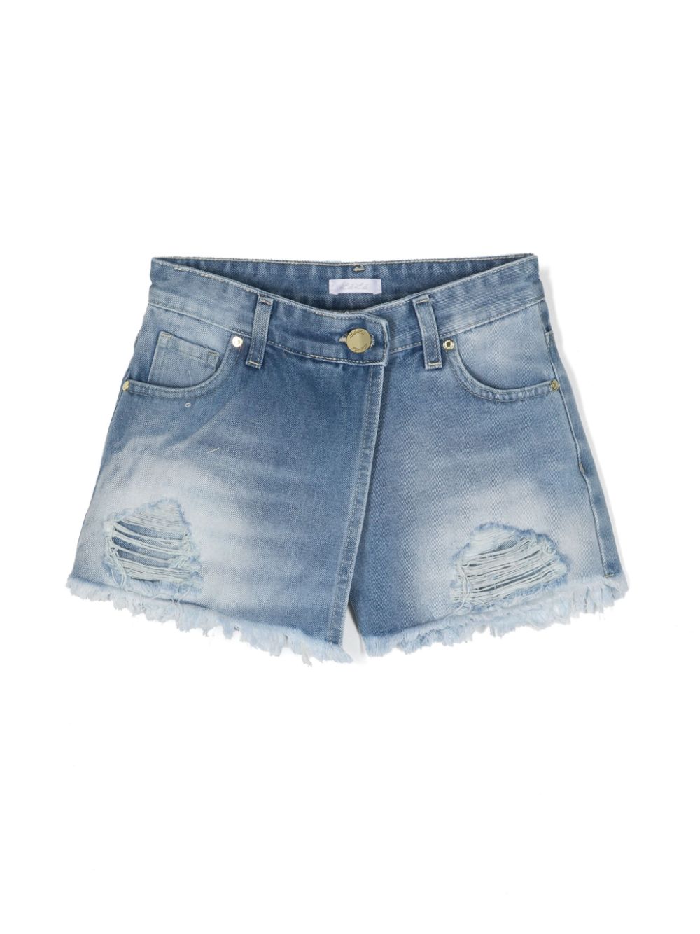 Miss Grant Kids distressed denim shorts - Blue von Miss Grant Kids